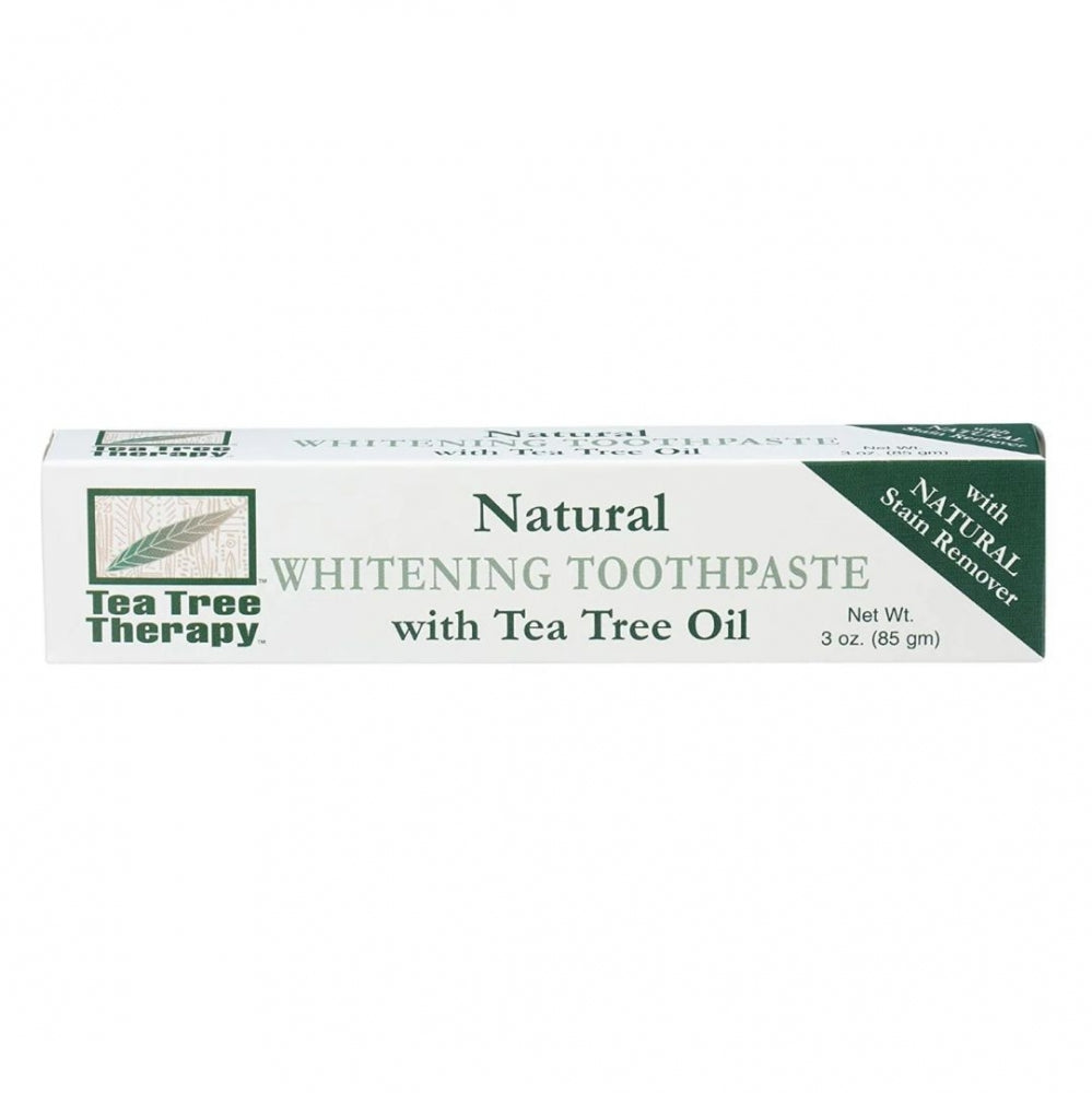 TEA TREE THERAPY NATURAL WHITENING TOOTHPASTE 3 OZ