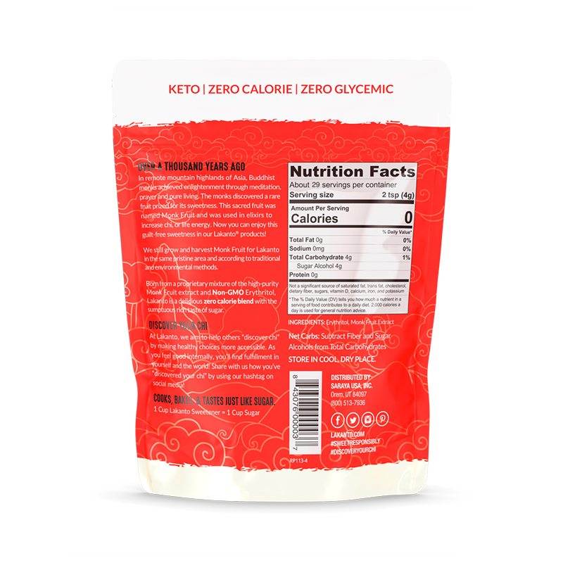 Monkfruit Sweetener Classic 8.29 oz - Lakanto