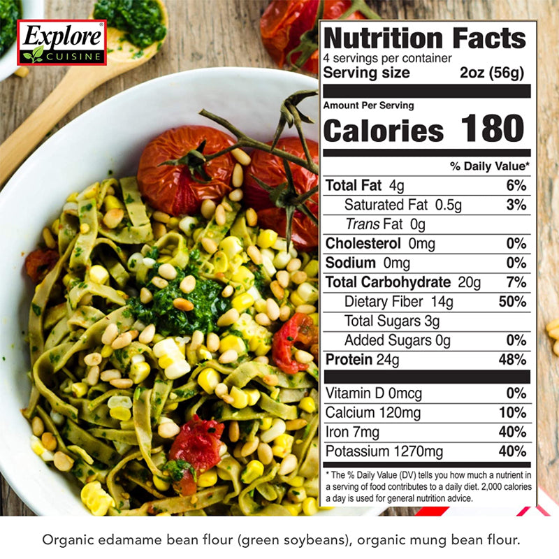 Edamame & Mung Bean Fettuccini 8 oz – Explore Cuisine