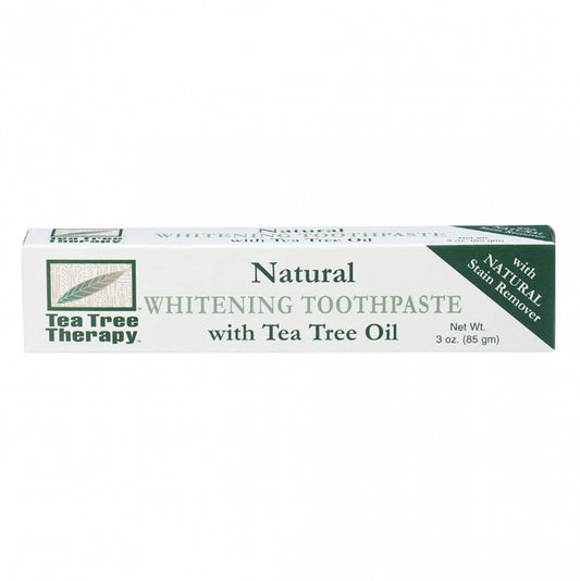 TEA TREE THERAPY NATURAL WHITENING TOOTHPASTE 3 OZ