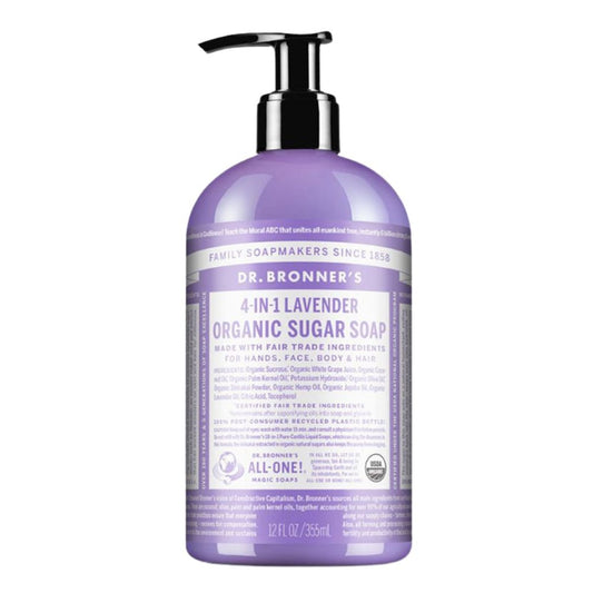 JABON DE AZUCAR ORGANICO LAVANDA DR BRONNER´S 355 ML