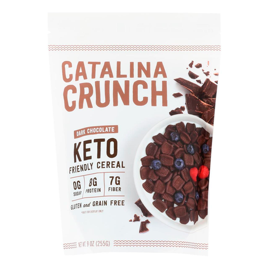 Dark Chocolate Cereal 9 oz - Catalina Crunch