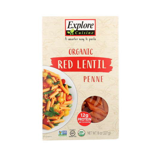 Red Lentil Penne 8 oz - Explore Cuisine