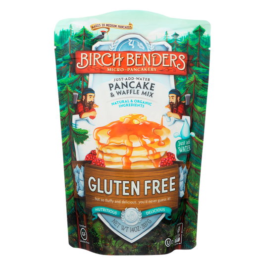 Pancake & Waffle Mix Gluten Free 12 oz - Birch Benders