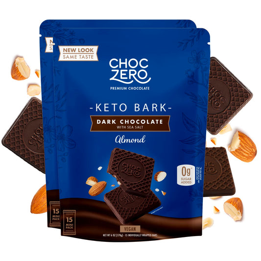 Keto Bark Dark Chocolate Almond